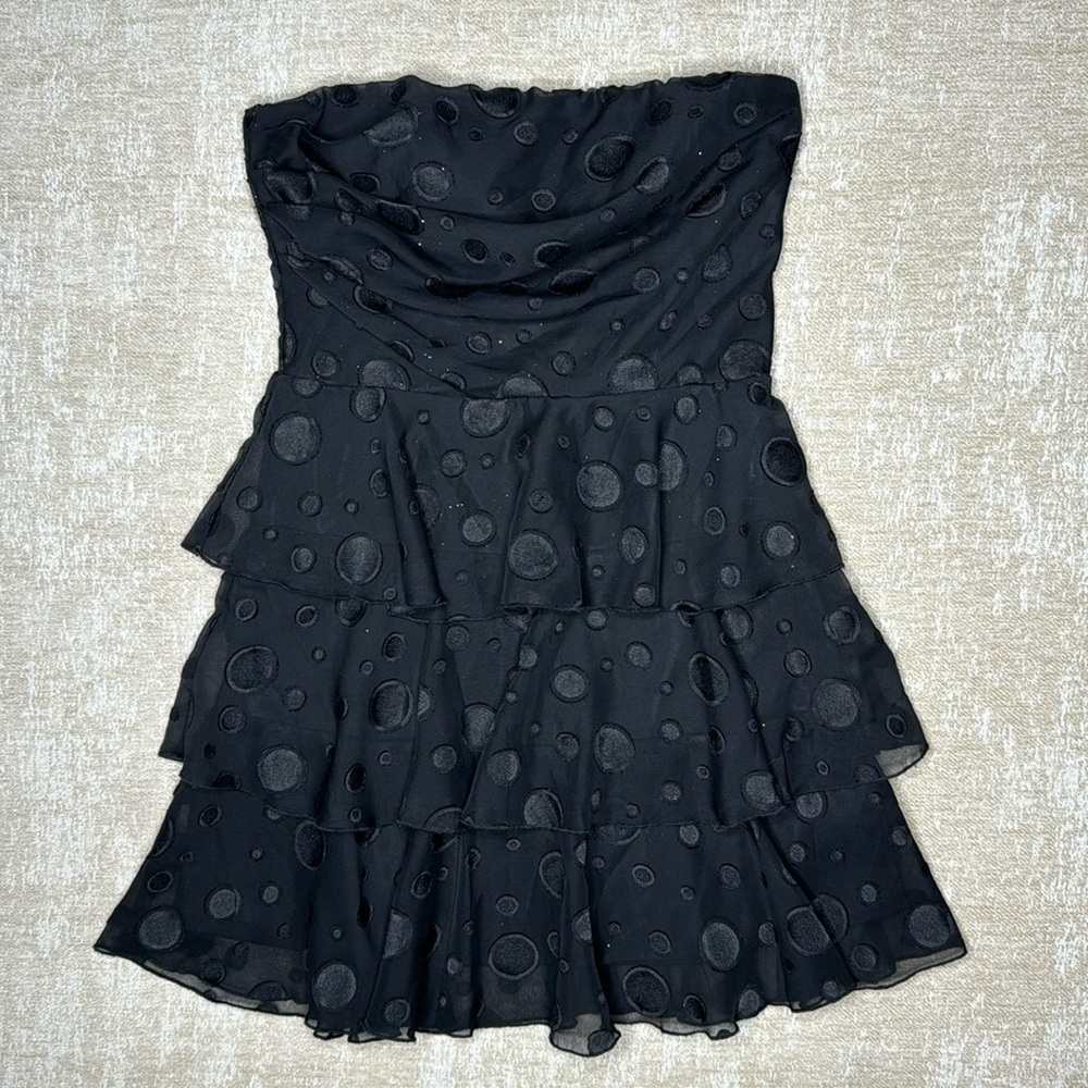 Material Girl Black Strapless Dress